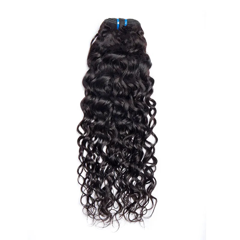 Higher Grade Raw Water Wave  Hair One Donor Hair Weave Bundles Extension Tape in Clip Ins Wigs Curly Hair Extensions