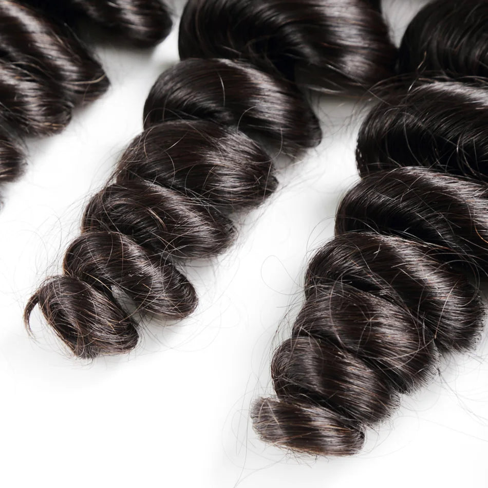 Links Brazilian Remy Human Hair Weave Bundles Loose Wave Bundles Natural Color 28 30 32 34 40 Inch Wavy Hair Extensions
