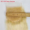 Highknight 613 Blonde Straight Human Hair Weave Bundle Mink Brazilian Virgin Cuticle Aligned Hair Bundles With Closure